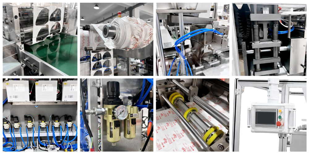 HY-NB-350滾刀暖包機帶玻璃罩機械細節(jié)